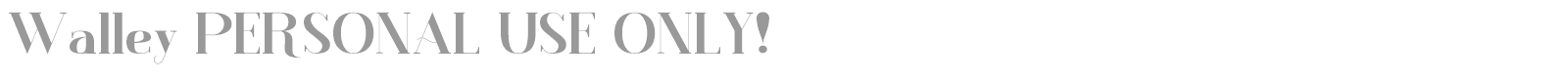 Walley font preview